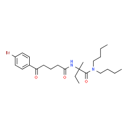 ChemSpider 2D Image | N~2~-[5-(4-Bromophenyl)-5-oxopentanoyl]-N,N-dibutylisovalinamide | C24H37BrN2O3