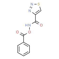 ChemSpider 2D Image | N-(Benzoyloxy)-1,2,3-thiadiazole-4-carboxamide | C10H7N3O3S