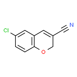 ChemSpider 2D Image | 6-Chloro-2H-chromene-3-carbonitrile | C10H6ClNO