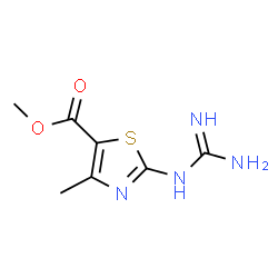 ChemSpider 2D Image | Methyl 2-Guanidino-4-methylthiazole-5-carboxylate | C7H10N4O2S