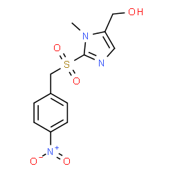 ChemSpider 2D Image | {1-Methyl-2-[(4-nitrobenzyl)sulfonyl]-1H-imidazol-5-yl}methanol | C12H13N3O5S