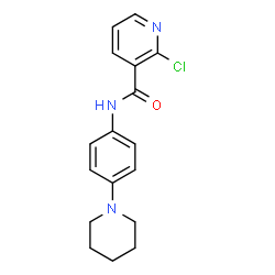 ChemSpider 2D Image | 2-Chloro-N-[4-(1-piperidinyl)phenyl]nicotinamide | C17H18ClN3O