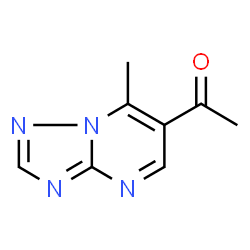 ChemSpider 2D Image | 1-(7-Methyl[1,2,4]triazolo[1,5-a]pyrimidin-6-yl)ethanone | C8H8N4O