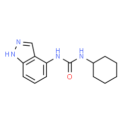 ChemSpider 2D Image | 1-Cyclohexyl-3-(1H-indazol-4-yl)urea | C14H18N4O