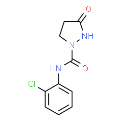 ChemSpider 2D Image | N-(2-Chlorophenyl)-3-oxo-1-pyrazolidinecarboxamide | C10H10ClN3O2