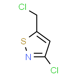 ChemSpider 2D Image | 3-Chloro-5-(chloromethyl)-1,2-thiazole | C4H3Cl2NS