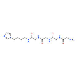 ChemSpider 2D Image | Glycylglycylglycyl-N-[4-(1H-imidazol-1-yl)butyl]glycinamide | C15H25N7O4