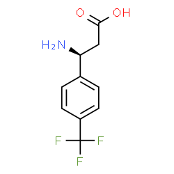 ChemSpider 2D Image | (S)-3-(p-trifluoromethylphenyl)-β-alanine | C10H10F3NO2