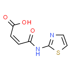 ChemSpider 2D Image | (2Z)-4-Oxo-4-(1,3-thiazol-2-ylamino)-2-butenoic acid | C7H6N2O3S