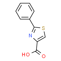 ChemSpider 2D Image | 2-Phenylthiazole-4-carboxylic Acid | C10H7NO2S