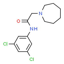 ChemSpider 2D Image | 2-(1-Azepanyl)-N-(3,5-dichlorophenyl)acetamide | C14H18Cl2N2O