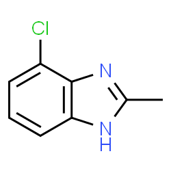 ChemSpider 2D Image | 4-Chloro-2-methyl-1H-benzimidazole | C8H7ClN2