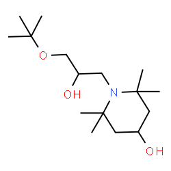 ChemSpider 2D Image | 1-(3-tert-Butoxy-2-hydroxypropyl)-2,2,6,6-tetramethylpiperidin-4-ol | C16H33NO3