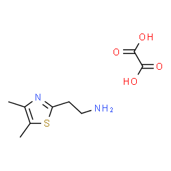 ChemSpider 2D Image | 2-(4,5-Dimethyl-1,3-thiazol-2-yl)ethanamine ethanedioate (1:1) | C9H14N2O4S