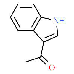 ChemSpider 2D Image | 1-(1H-Indol-3-yl)ethanone | C10H9NO