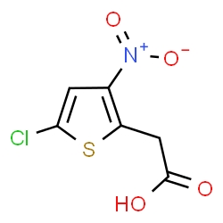 ChemSpider 2D Image | (5-Chloro-3-nitro-2-thienyl)acetic acid | C6H4ClNO4S