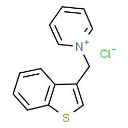 ChemSpider 2D Image | 1-(1-Benzothiophen-3-ylmethyl)pyridinium chloride | C14H12ClNS
