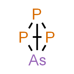 ChemSpider 2D Image | 1,2,3-Triphospha-4-arsatricyclo[1.1.0.0~2,4~]butane | AsP3