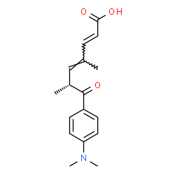 ChemSpider 2D Image | (2E,4E,6R)-7-[4-(Dimethylamino)phenyl]-4,6-dimethyl-7-oxo-2,4-heptadienoic acid | C17H21NO3