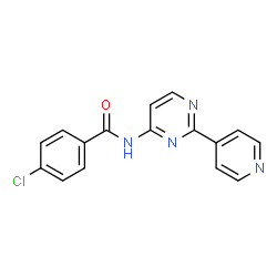 ChemSpider 2D Image | 4-Chloro-N-[2-(4-pyridinyl)-4-pyrimidinyl]benzamide | C16H11ClN4O