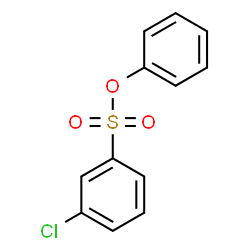 ChemSpider 2D Image | Phenyl 3-chlorobenzenesulfonate | C12H9ClO3S