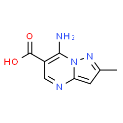 ChemSpider 2D Image | 7-Amino-2-methylpyrazolo[1,5-a]pyrimidine-6-carboxylic acid | C8H8N4O2