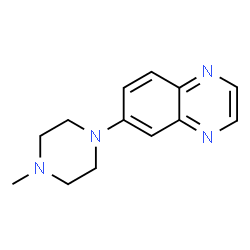 ChemSpider 2D Image | 6-(4-Methyl-1-piperazinyl)quinoxaline | C13H16N4