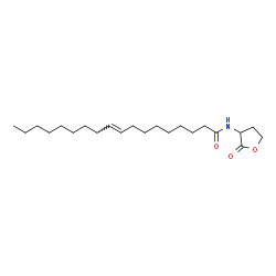 ChemSpider 2D Image | (9E)-N-(2-Oxotetrahydro-3-furanyl)-9-octadecenamide | C22H39NO3