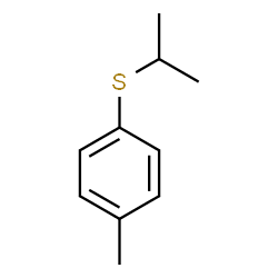 ChemSpider 2D Image | Sulfide, isopropyl p-tolyl | C10H14S