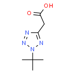 ChemSpider 2D Image | (2-tert-butyl-2H-tetrazol-5-yl)acetic acid | C7H12N4O2