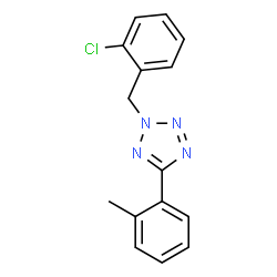 ChemSpider 2D Image | 2-(2-Chlorobenzyl)-5-(2-methylphenyl)-2H-tetrazole | C15H13ClN4