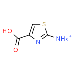 ChemSpider 2D Image | 4-Carboxy-1,3-thiazol-2-aminium | C4H5N2O2S