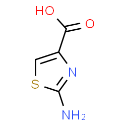 ChemSpider 2D Image | 2-Aminothiazole-4-carboxylic acid | C4H4N2O2S