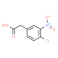 ChemSpider 2D Image | 4-Chloro-3-nitrophenylacetic acid | C8H6ClNO4