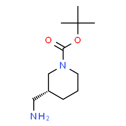 ChemSpider 2D Image | (R)-1-BOC-3-(AMINOMETHYL)PIPERIDINE | C11H22N2O2