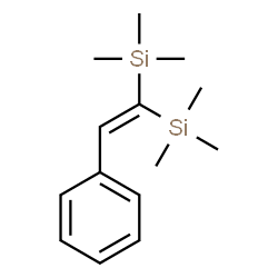 ChemSpider 2D Image | Silane, (phenylethenylidene)bis(trimethyl- | C14H24Si2