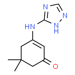 ChemSpider 2D Image | 5,5-Dimethyl-3-(1H-1,2,4-triazol-5-ylamino)-2-cyclohexen-1-one | C10H14N4O