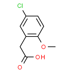 ChemSpider 2D Image | 5-chloro-2-methoxyBenzeneacetic acid | C9H9ClO3