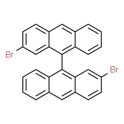 ChemSpider 2D Image | 2,2'-Dibromo-9,9'-bianthracene | C28H16Br2