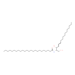 ChemSpider 2D Image | N-[(4E)-1,3-Dihydroxy-4-heptadecen-2-yl]tetracosanamide | C41H81NO3