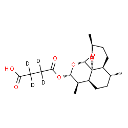 ChemSpider 2D Image | 4-Oxo-4-{[(1S,4S,5R,8S,9R,10S,12R,13R)-1,5,9-trimethyl-11,14,15,16-tetraoxatetracyclo[10.3.1.0~4,13~.0~8,13~]hexadec-10-yl]oxy}(~2~H_4_)butanoic acid | C19H24D4O8