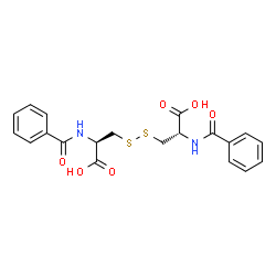 ChemSpider 2D Image | N,N'-Dibenzoyl-D-cystine | C20H20N2O6S2