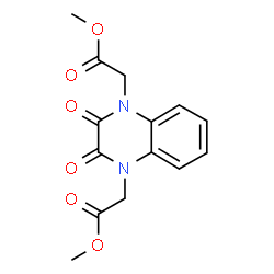 ChemSpider 2D Image | Dimethyl 2,2'-(2,3-dioxo-2,3-dihydroquinoxaline-1,4-diyl)diacetate | C14H14N2O6