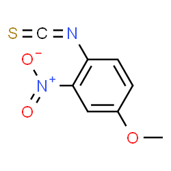 ChemSpider 2D Image | 4-Methoxy-2-Nitrophenyl Isothiocyanate | C8H6N2O3S