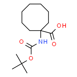 ChemSpider 2D Image | CYCLOOCTANECARBOXYLICACID, 1-[[(1,1-DIMETHYLETHOXY)CARBONYL]AMINO]- | C14H25NO4