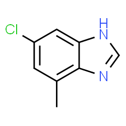 ChemSpider 2D Image | 6-Chloro-4-methylbenzimidazole | C8H7ClN2