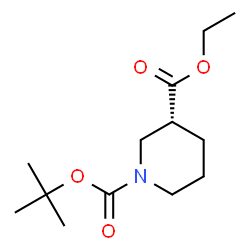 ChemSpider 2D Image | (R)-(-)-N-Boc-nipecotic acid ethyl ester | C13H23NO4