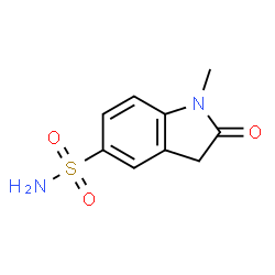 ChemSpider 2D Image | 1-Methyl-2-oxo-5-indolinesulfonamide | C9H10N2O3S