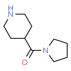 ChemSpider 2D Image | 4-(1-pyrrolidinylcarbonyl)piperidine | C10H18N2O