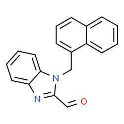 ChemSpider 2D Image | 1-(1-Naphthylmethyl)-1H-benzimidazole-2-carbaldehyde | C19H14N2O